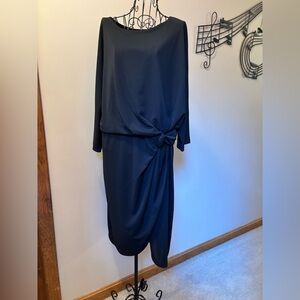 H by Halston Elegant Black Women's Dress 1X fully lined 100% polyester